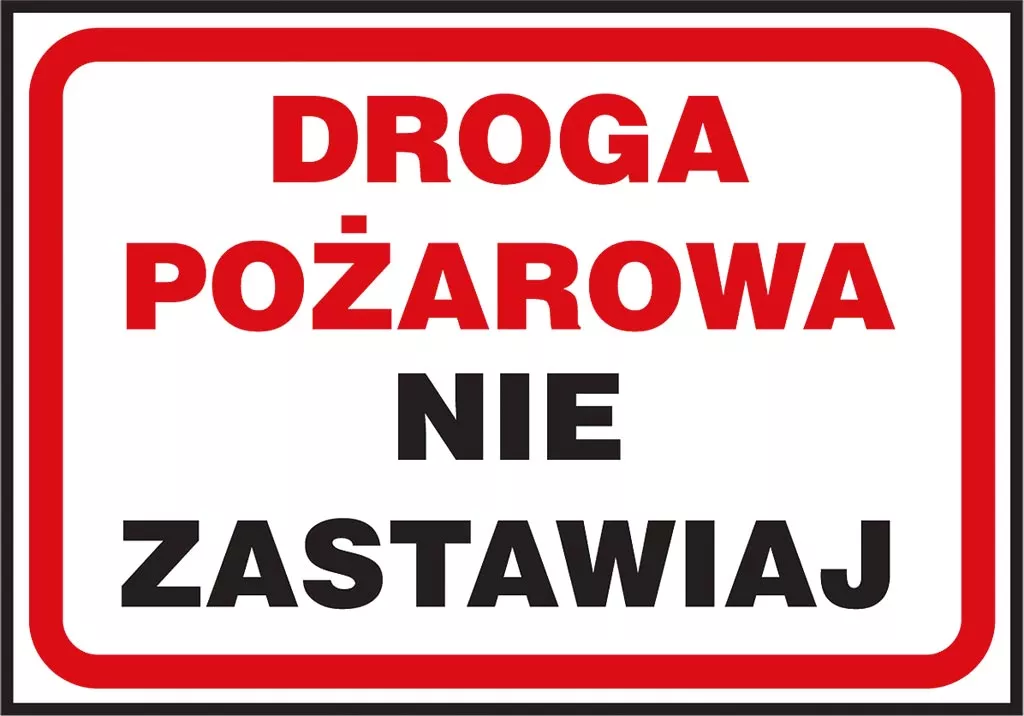 Znak z napisem 