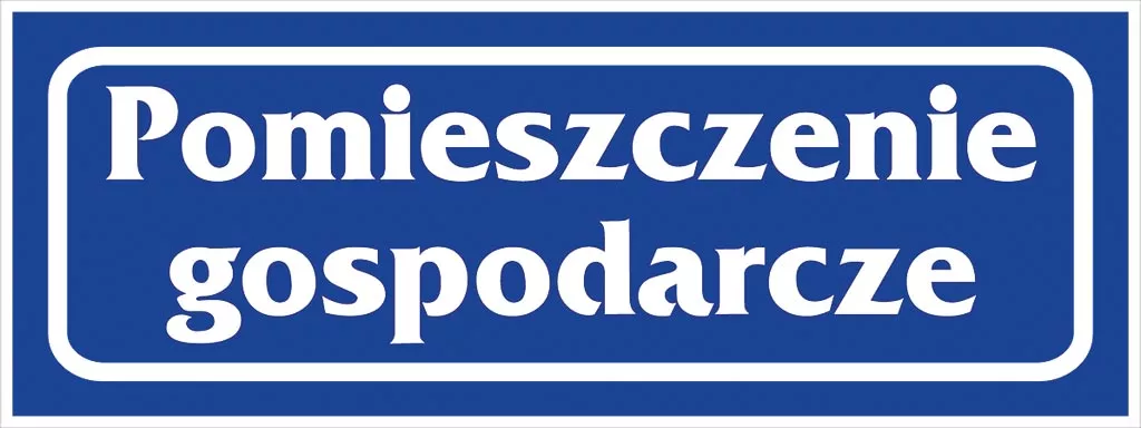 Tabliczka z napisem 