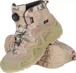 Buty taktyczne trekkingowe Tactical Guard IRONROL-T w pustynnym moro. System szybkiego wiązania, solidna podeszwa z dobrą przyczepnością, lekkie i wytrzymałe. Przeznaczone dla mężczyzn.