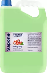 Mydło do mycia rąk SAPONE o zapachu guarany. Opakowanie 5 litrów. Produkt energizujący, marki Tenzi.