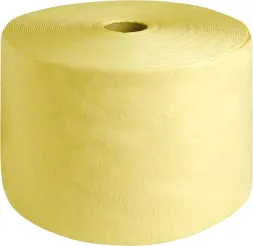 Sorbent w formie szerokiej, żółtej rolki. Przeznaczony do absorpcji cieczy, prawdopodobnie olejów lub innych substancji przemysłowych. Wykonany z materiału chłonnego, stosowany w przemyśle i służbach utrzymania czystości.