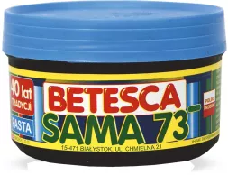 Niebieskie opakowanie pasty do czyszczenia 