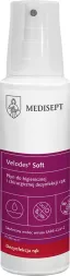 Velodes Soft to płyn do higienicznej i chirurgicznej dezynfekcji rąk. Higieniczna dezynfekcja wymaga zastosowania 2 x 1,5 ml przez 30 sekund. Produkt zapewnia skuteczną ochronę dłoni.