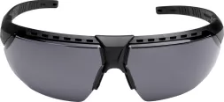 Okulary ochronne Honeywell Avatar™ OTG, czarne, z szerokimi zaciemnionymi szkłami i elastycznym, regulowanym paskiem.