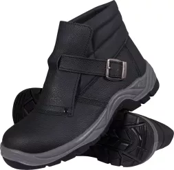 Buty robocze trzewiki HOTREIS z podnoskiem, chroniące przed odpryskami, model SB. Wykonane z wytrzymałego materiału, z solidną podeszwą zapewniającą ochronę i komfort podczas pracy.