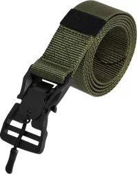 Pasek do spodni Tactical Guard PULLER w kolorze zielonym, wykonany z trwałego materiału, wyposażony w klamrę magnetyczną dla wygodnego zapięcia.