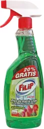 Płyn do mycia szyb FILIP zielony z pompką, o zapachu cytrynowym, w butelce z atomizerem, 750 ml + 20% gratis.