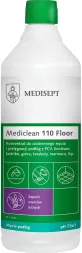 Mediclean 110 Floor to koncentrat do codziennego mycia i pielęgnacji podłóg, przeznaczony do różnych powierzchni, o świeżym, cytrusowym zapachu. Opakowanie ma pojemność 1 litra.