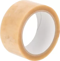 Taśma pakowa hot-melt, przezroczysta, szerokość około 48 mm, długość 66 m, klej typu hot-melt zapewniający mocne i trwałe zamykanie opakowań.