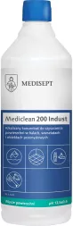 Alkaliczny koncentrat Mediclean 200 Indust do czyszczenia powierzchni, przeznaczony do kuchni, warsztatów i zakładów przemysłowych. Pojemność 1 litr.