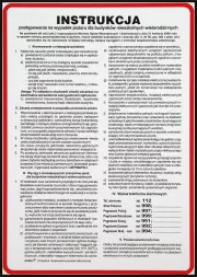 Instrukcja BHP dotycząca postępowania na wypadek pożaru w budynkach mieszkalnych wielorodzinnych. Zawiera listę środków zapobiegawczych, akcji ratunkowych i sposobów ewakuacji.
