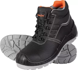 Buty robocze trzewiki TITAN_T z kompozytowym podnoskiem i wkładką, klasa ochrony S3. Wykonane ze skóry licowej, wodoodporne, z antypoślizgową podeszwą PU/NPU, zapewniające komfort i bezpieczeństwo pracy.