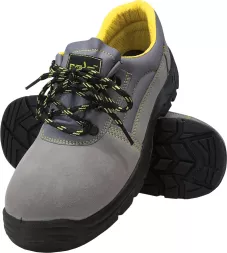 Buty robocze zamszowe YESVEL OB o solidnej konstrukcji, z wytrzymałą podeszwą i ochronnym noskiem. Model YESVEL-P-OB, przeznaczone do pracy wymagającej ochrony stóp. Wewnętrzne wykończenie w kolorze żółtym.