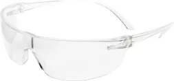 Okulary ochronne Honeywell SVP 200, przezroczyste, jednoczęściowe szkła z przezroczystymi zausznikami.
