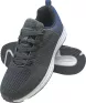 Męskie buty sportowe PIXEL w kolorze stalowo-niebieskim. Wykonane z przewiewnej siateczki, lekkie i wygodne, z białą podeszwą i sznurowaniem. Idealne do codziennego użytku i aktywności.