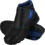 Buty robocze spawalnicze DREZNO, męskie, trzewiki z podnoskiem i wkładką, klasa ochrony S3 HRO. Czarne, ze wzmocnioną podeszwą odporną na gorąco, zaprojektowane do bezpiecznej pracy spawalniczej.